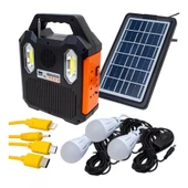 Radyolu 3 Ampullü Güneş Enerjili Ev Bahçe Kamp Aydınlatması WS-5673 - 1