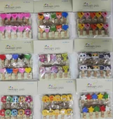 10'lu Şekilli Ahşap Mandallar 3.5cm (10'lu Set-10 Paket) - 1