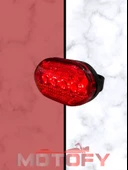 Bisiklet Stop Lambası Arka Uyarı Işığı 7 Modlu Bisiklet Scooter Stop Ikaz Işığı Kırmızı (PİL DAHİL DEĞİL) thumbnail 3