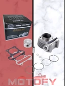 50 cc SCOOTER MOTOSİKLETLER İÇİN - 100 cc SİLİNDİR PİSTON SEGMAN DÖNÜŞÜM SETİ 50MM PİSTON SİLİNDİR BOYU 71 MM SWAN A KALİTE - 1
