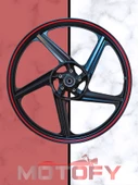 CG KUBA ÇİTA AGK FALCON ÖN ARKA 18 ÇELİK JANT TAKIMI MODİFİYE FAN MODEL SİYAH thumbnail 2