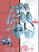 ARORA CAPPUCİNO 50 - 125 KAPORTA GRENAJ TAKIMI MAVİ ORİJİNAL - 1