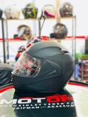 VİRTUE ÇENE AÇILIR GÜNEŞ VİZÖRLÜ ECE 22.05 GÜVENLİK SERTİFİKALI KASK MAT SİYAH MEDİUM M thumbnail 1