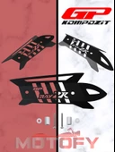 GP Kompozit Yamaha RayZR 2024 Uyumlu Egzoz Koruma Kapağı Siyah thumbnail 3