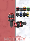 MOTOSİKLET MODİFİYE ALÜMİNYUM GİDON DENGE TAPASI AĞIRLIĞI UZAYIP KISALABİLEN 3 FARKLI KULLANIM ŞEKLİ (KARIŞIK RENK GÖNDERİLİR) thumbnail 3