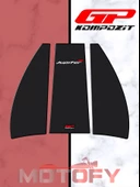 GP Kompozit TVS Jupiter 125 2023-2024 Uyumlu Tank Pad Seti Karbon thumbnail 1