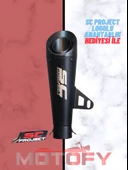 MAT SİYAH SC PROJECT RACİNG PERFORMANS EGZOZU 31,5CM - A KALİTE thumbnail 1