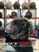 VİRTUE ÇENE AÇILIR GÜNEŞ VİZÖRLÜ ECE 22.05 GÜVENLİK SERTİFİKALI KASK SİYAH GOLD KANAT DETAYLI MEDİUM M thumbnail 1