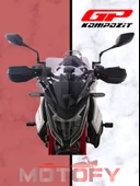 GP Kompozit Honda CB750 Hornet 2023-2024 Uyumlu Ön Cam Siyah 28 cm thumbnail 3