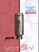 TİTANYUM GRİ SC PROJECT PERFORMANS EGZOZU 26 CM - A KALİTE thumbnail 1