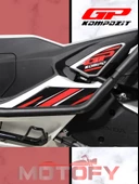 GP Kompozit Honda PCX 125 2021-2024 Uyumlu Artçı Ayak Pad Kırmızı thumbnail 3