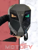 BÜYÜK BOY VERSİYON LED EKRANLI TELEFON KONTROLLÜ MOTOSİKLETÇİ KARBON SIRT ÇANTASI thumbnail 2