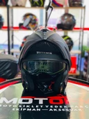 VİRTUE ÇENE AÇILIR GÜNEŞ VİZÖRLÜ ECE 22.05 GÜVENLİK SERTİFİKALI KASK MAT SİYAH MEDİUM M thumbnail 2