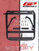 GP Kompozit Honda Activa 2023-2024 Uyumlu Damperli Arka Çanta Demiri Siyah - 3