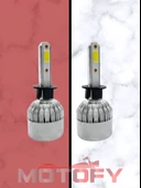 H1 LED FAR AMPÜLÜ TAKIMI BEYAZ 72W 8400 LÜMEN (2 ADET) - 1