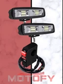 TWİNER 60W MOTOSİKLET LED SİS FARI TAKIMI VE USBLİ AÇ KAPA BUTONU SETİ thumbnail 1