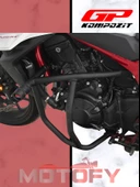 GP Kompozit Honda CB750 Hornet 2023-2024 Uyumlu Motor Koruma Demiri Siyah thumbnail 4