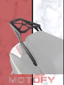 Gp Kompozit Honda Activa 2023-2024 Uyumlu Arka Çanta Demiri Siyah - 4