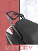 Gp Kompozit Honda Activa 2023-2024 Uyumlu Arka Çanta Demiri Siyah - 3