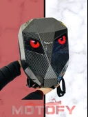 BÜYÜK BOY VERSİYON LED EKRANLI TELEFON KONTROLLÜ MOTOSİKLETÇİ KARBON SIRT ÇANTASI thumbnail 1