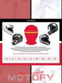 VİRTUE ÇENE AÇILIR GÜNEŞ VİZÖRLÜ ECE 22.05 GÜVENLİK SERTİFİKALI KASK SİYAH SMALL S thumbnail 5