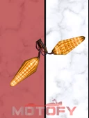 RACİNG GRENAJ ÜSTÜ MODEL KAYAN ANİMASYONLU LED MOTOSİKLET SİNYALİ TAKIMI AMERİKAN PARK ÖZELLİKLİ (2 ADET) thumbnail 2