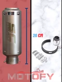 TİTANYUM GRİ SC PROJECT PERFORMANS EGZOZU 26 CM - A KALİTE thumbnail 3