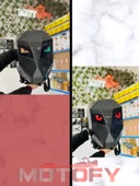 BÜYÜK BOY VERSİYON LED EKRANLI TELEFON KONTROLLÜ MOTOSİKLETÇİ KARBON SIRT ÇANTASI thumbnail 3