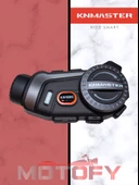KNMASTER KN1600C KAMERALI MOTOSİKLET KASK İNTERKOMU BLUETOOTH INTERCOM KULAKLIK SETİ - 3