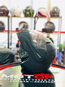 VİRTUE ÇENE AÇILIR GÜNEŞ VİZÖRLÜ ECE 22.05 GÜVENLİK SERTİFİKALI KASK MAT SİYAH MEDİUM M thumbnail 3