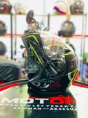 VİRTUE ÇENE AÇILIR GÜNEŞ VİZÖRLÜ ECE 22.05 GÜVENLİK SERTİFİKALI KASK SİYAH SARI DETAYLI LARGE L thumbnail 2