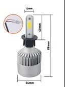 H1 LED FAR AMPÜLÜ TAKIMI BEYAZ 72W 8400 LÜMEN (2 ADET) - 2