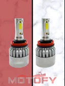 H11 LED FAR AMPÜLÜ TAKIMI BEYAZ 72W 8400 LÜMEN (2 ADET) - 1