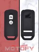 HONDA PCX FORZA MOTOSİKLET SİLİKON ANAHTARLIK - ANAHTAR KILIFI SİYAH thumbnail 1
