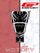 GP Kompozit Honda PCX 125 2021-2024 Uyumlu Tank Pad Gri thumbnail 1