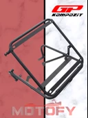 GP Kompozit Honda Activa 2023-2024 Uyumlu Damperli Arka Çanta Demiri Siyah - 1