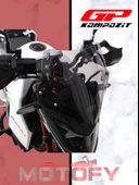 GP Kompozit Honda CB750 Hornet 2023-2024 Uyumlu Ön Cam Siyah 28 cm thumbnail 5