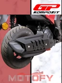 GP Kompozit Yamaha RayZR 2024 Uyumlu Egzoz Koruma Kapağı Siyah thumbnail 6