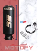 MAT SİYAH SC PROJECT PERFORMANS EGZOZU 26 CM - A KALİTE thumbnail 3