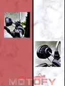 6 LEDLİ AYNA BAĞLANTILI AÇI AYARLI ULTRA GÜÇLÜ MOTOSİKLET SİS FARI VE GÜNDÜZ LEDİ + USB ŞARJ BAĞLANTILI AÇ KAPA BUTONU FULL SET thumbnail 3