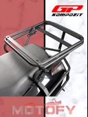 GP Kompozit Honda Activa 2023-2024 Uyumlu Damperli Arka Çanta Demiri Siyah - 4