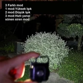 Mini 30 Ledli  Mıknatıslı Anahtarlık Flash Kamp Lambası Askılı Kapak Açacaklı Şarjlı Fener - 5