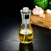 Paslanmaz Çelik Başlıklı Cam Spray Yağdanlık thumbnail 1