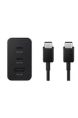 Samsung 3in1 65W 2xPD+UsbA 3 Çıkışlı Şarj Aleti + 60W Type-C To Type-C Hızlı Data ve Şarj Kablo 1.8M - 3