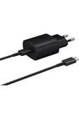 Samsung Galaxy A54 5G Fast Charging 25W Type-C Çıkışlı Kablolu Şarj Aleti Siyah(Samsung Türkiye Gara - 1