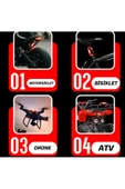TTT Çakarlı Şarjlı 7 Renk Ve 20 Modlu Mini Led Işık Drone Motorsiklet Araba Bisiklet Işığı - 2