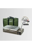 Orcamp Ck-507 Portatif Kamp Ocak Dumansız Izgara Çantalı Kahverengi - 2
