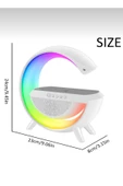 TTT G Şeklinde|Çok Fonksiyonlu|Kablosuz Şarj Standlı |Bluetooth Hoparlör | Rgb Gece Lambası App Kontrol - 2