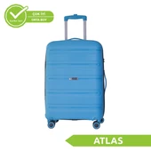 Vegmann Polipropilen (PP) Atlas Mavi Orta Boy Valiz thumbnail 1