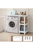 anka design  LİNDSAY ÇAMAŞIR MAKİNESİ BÖLMELİ BANYO RAFI - 2